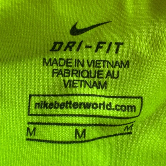 Nike Women's Neon Yellow Sports Bra size M - Picture 3 of 4